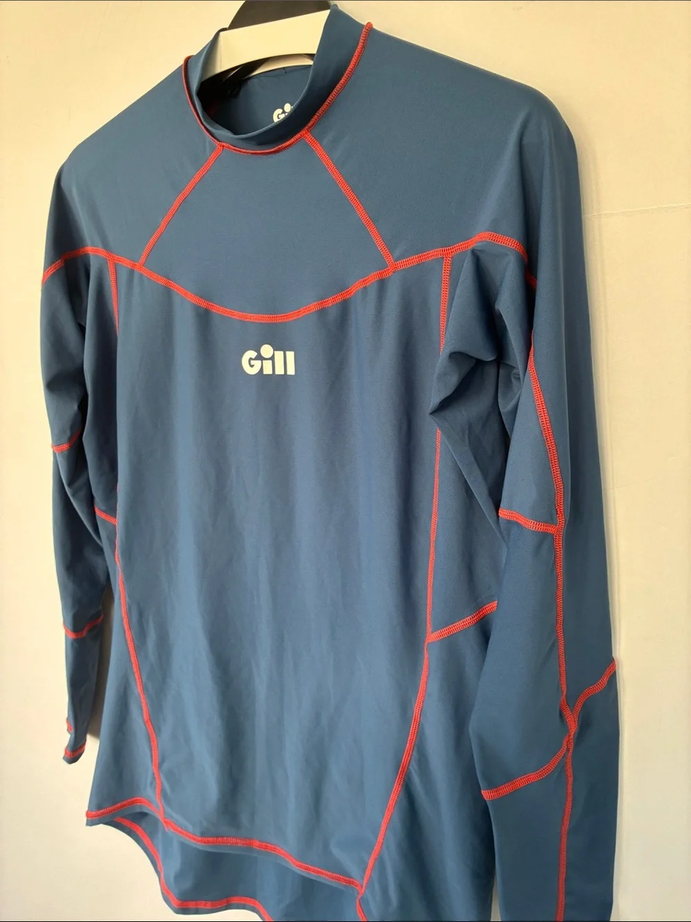 Gill Men’s Pro Rash Vest Shirt Navy Long-Sleeve Rash Guard UV 50+ Large